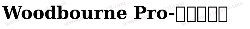 Woodbourne Pro字体转换